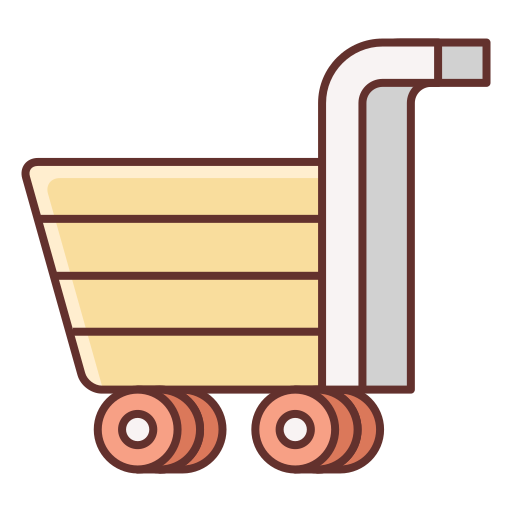 wózek sklepowy Flaticons Lineal Color ikona