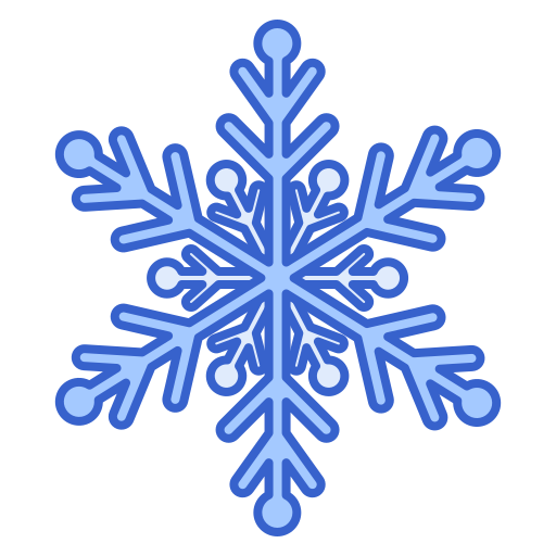 Snowflake Flaticons Lineal Color icon