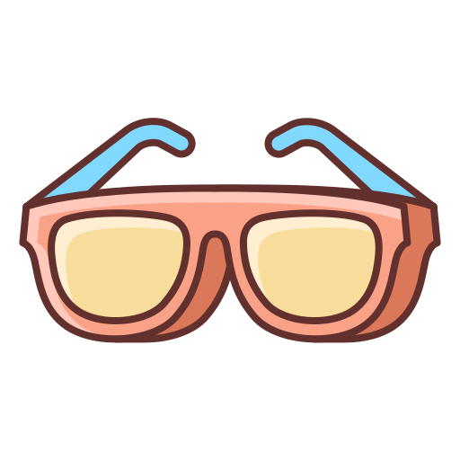 Sunglasses Flaticons Lineal Color icon