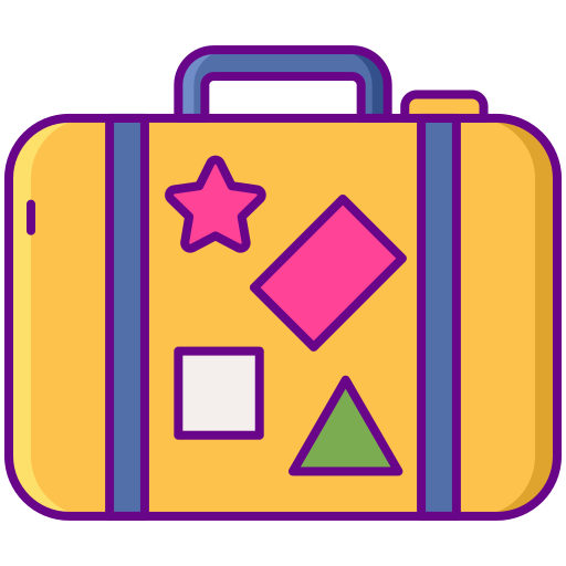 walizka Flaticons Lineal Color ikona