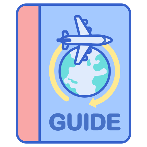 guía turístico Flaticons Lineal Color icono
