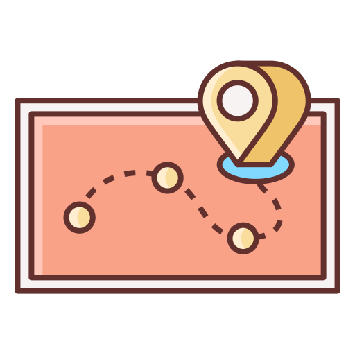 Travel itinerary Flaticons Lineal Color icon