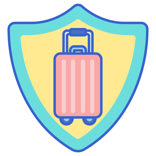 Travel insurance Flaticons Lineal Color icon
