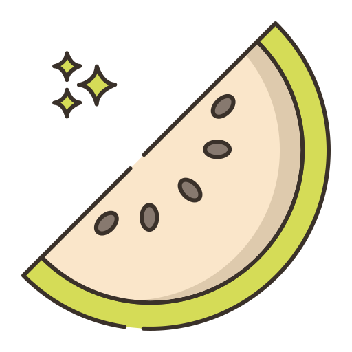 Melon Flaticons Lineal Color icon