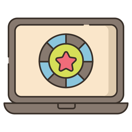 Online casino Flaticons Lineal Color icon