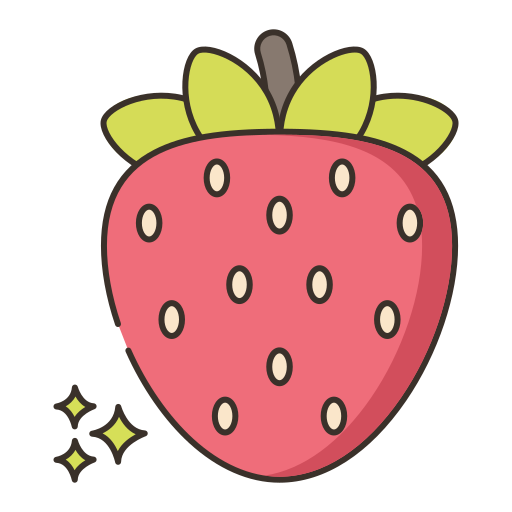 fraise Flaticons Lineal Color Icône