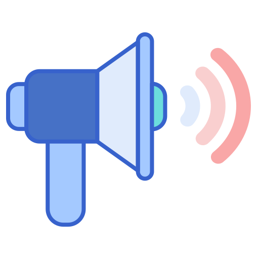 Megaphone Flaticons Lineal Color icon