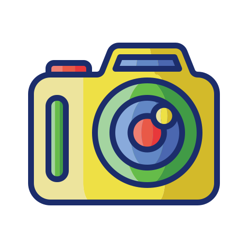 Digital camera Flaticons Lineal Color icon