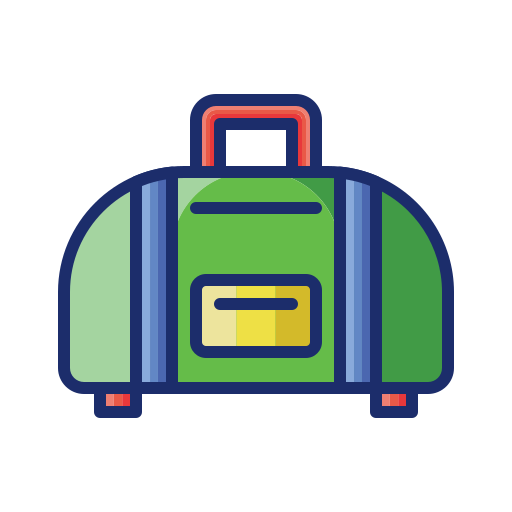 bagage Flaticons Lineal Color icoon
