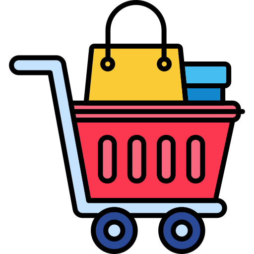 carrinho de compras Flaticons Lineal Color Ícone