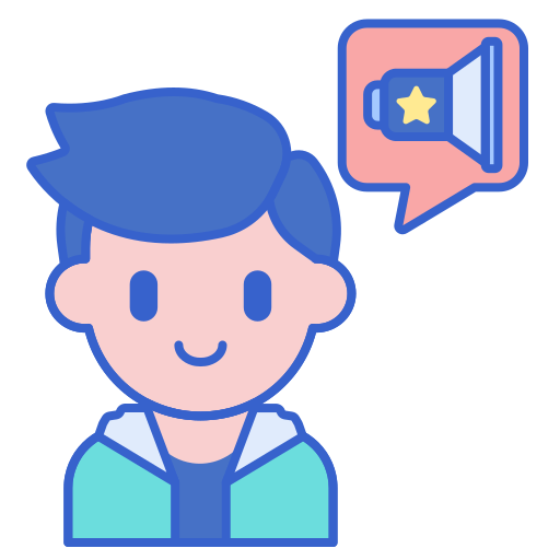 Influencer Flaticons Lineal Color icon