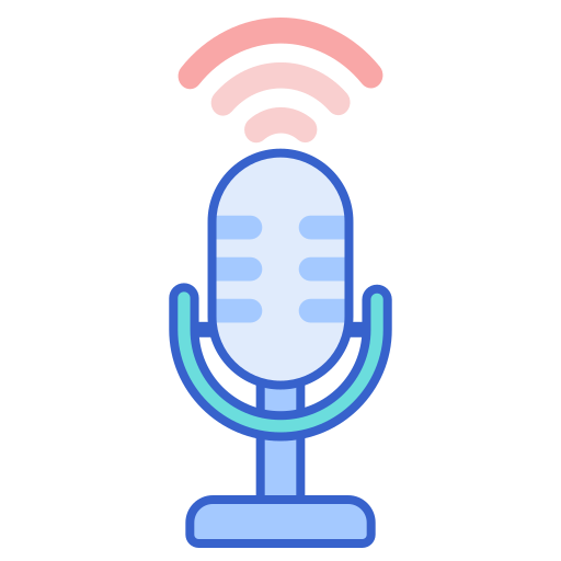 Podcast Flaticons Lineal Color icono