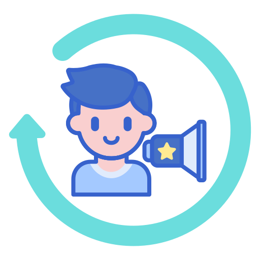 return on influencer Flaticons Lineal Color icon