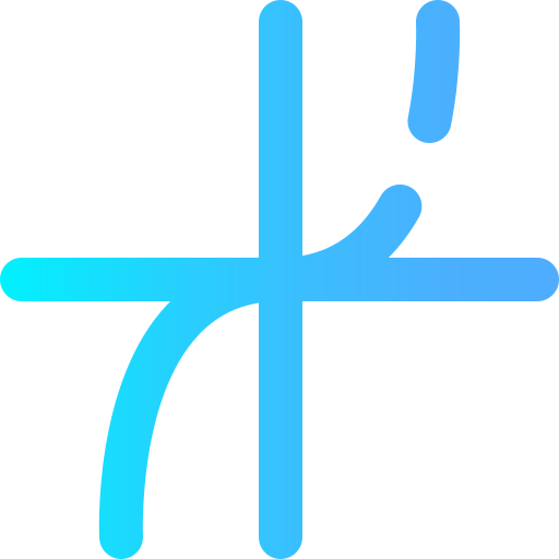 tangens Super Basic Omission Gradient ikona