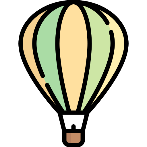 Balão de ar quente Special Lineal color Ícone