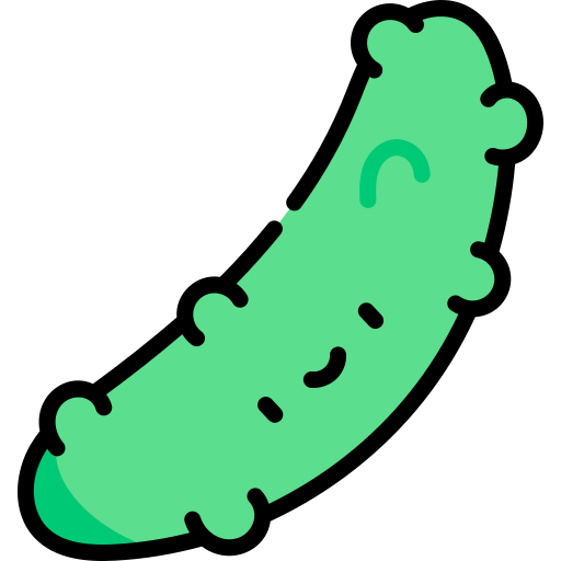 Cucumber Kawaii Lineal color icon