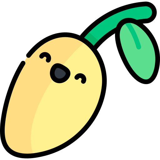 mango Kawaii Lineal color icona