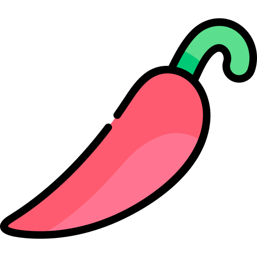 Hot pepper Kawaii Lineal color icon