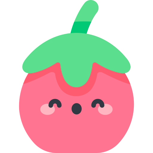 pomidor Kawaii Flat ikona