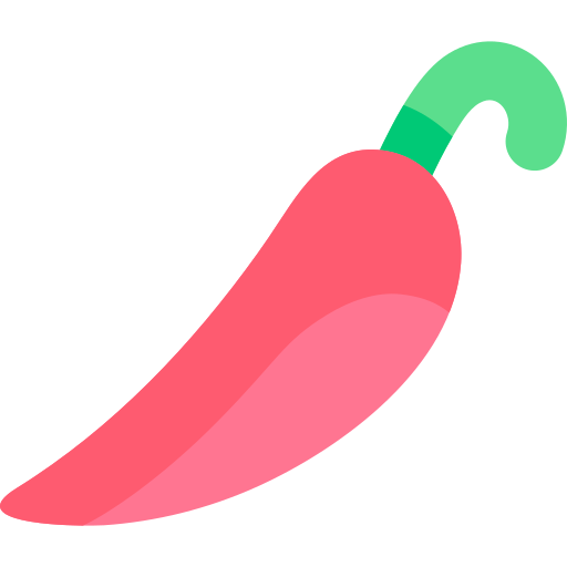 Hot pepper Kawaii Flat icon