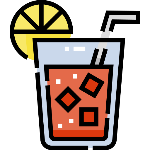 cocktail Detailed Straight Lineal color icon