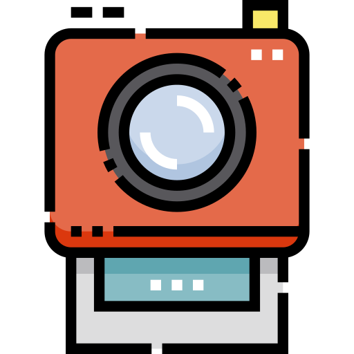 インスタントカメラ Detailed Straight Lineal color icon