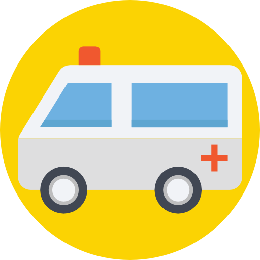 ambulanza Prosymbols Flat icona
