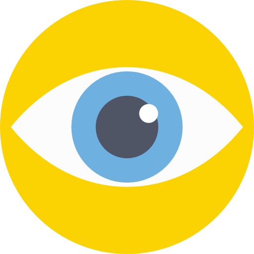 oog Prosymbols Flat icoon