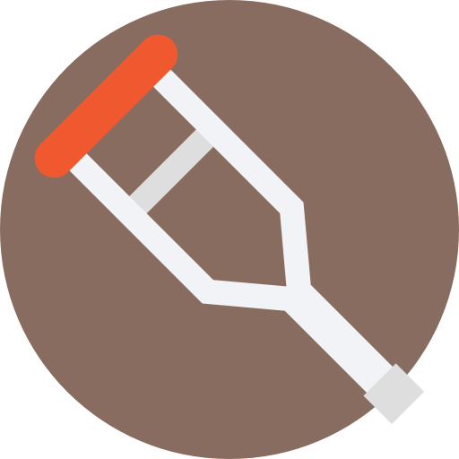 Crutch Prosymbols Flat icon