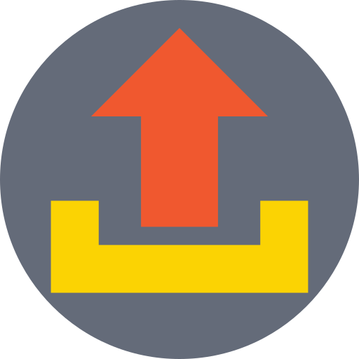 Upload Prosymbols Flat icon