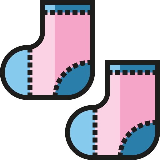 Детские носки Detailed Straight Lineal color иконка