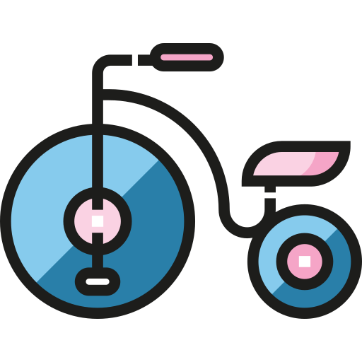 Tricycle Detailed Straight Lineal color icon