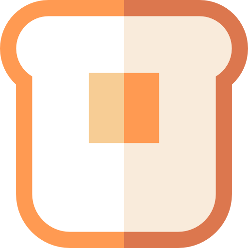 toast Basic Straight Flat ikona