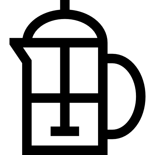francuska prasa Basic Straight Lineal ikona