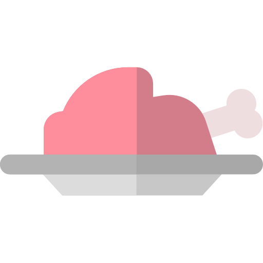 mięso Basic Rounded Flat ikona