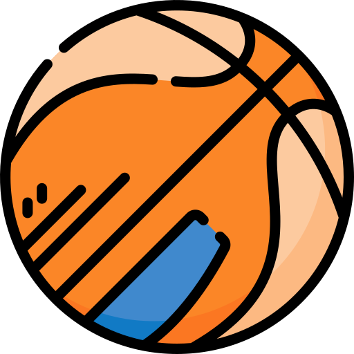 een basketbal Special Lineal color icoon