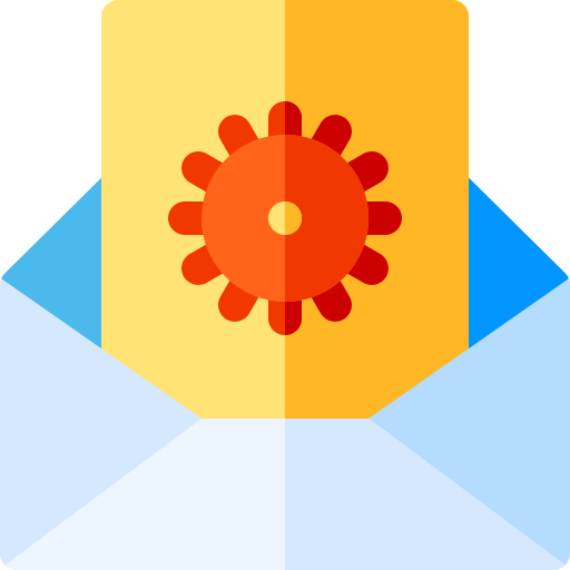 mail Basic Rounded Flat icoon