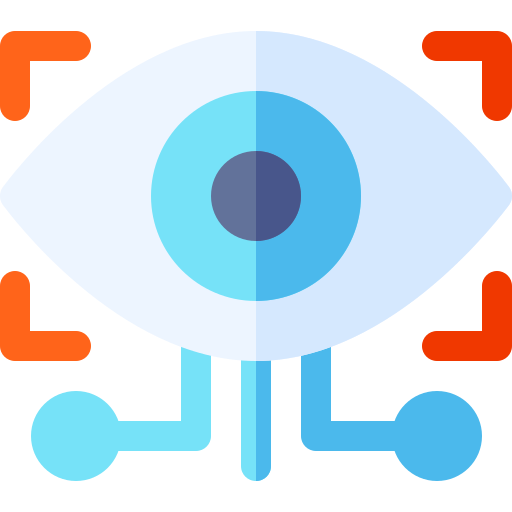 Exploración del ojo Basic Rounded Flat icono