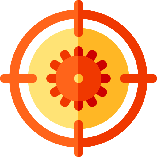 Objetivo Basic Rounded Flat icono