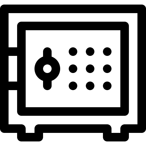 Cofre Basic Rounded Lineal Ícone