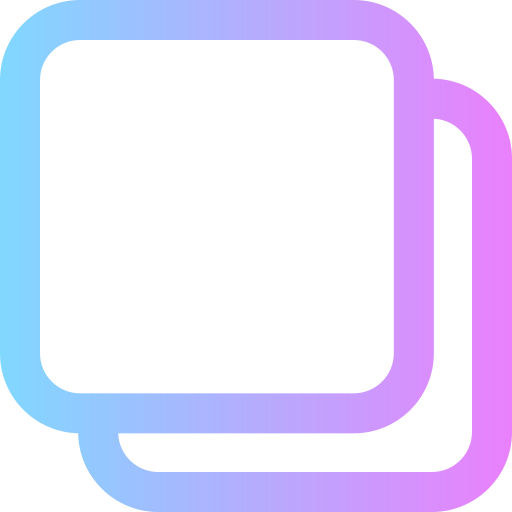 Copy Super Basic Rounded Gradient icon