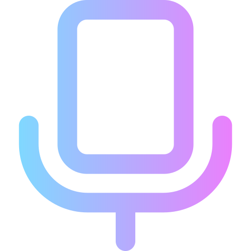 mikrofon Super Basic Rounded Gradient icon