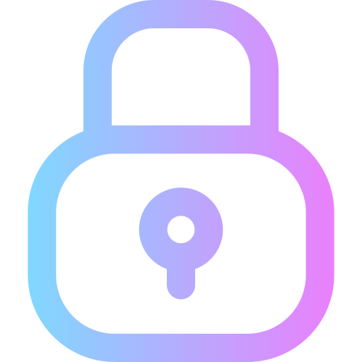 Encryption Super Basic Rounded Gradient icon
