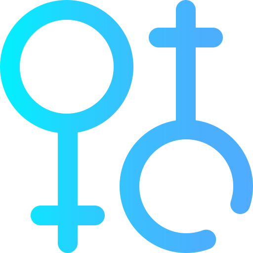 レズビアン Super Basic Omission Gradient icon