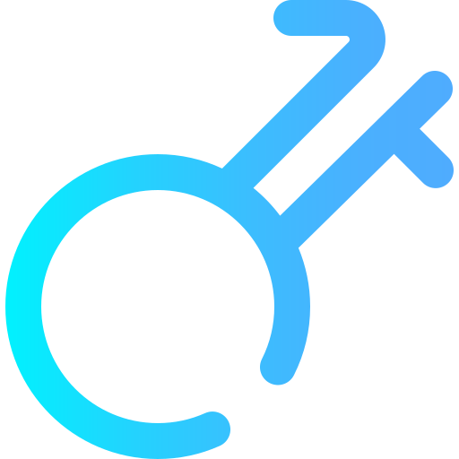 intergender Super Basic Omission Gradient icoon