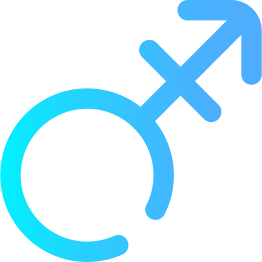 transgender Super Basic Omission Gradient icoon