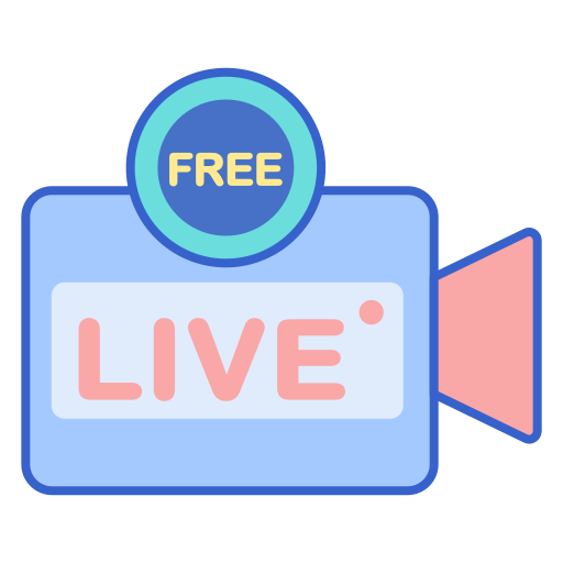 livestream Flaticons Lineal Color icoon