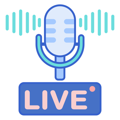 podcast Flaticons Lineal Color icona