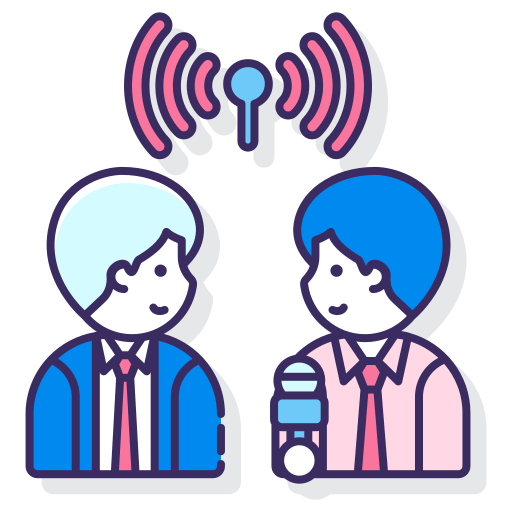 interview Flaticons Lineal Color icon