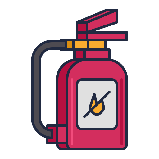 Extintor de incêndio Flaticons Lineal Color Ícone